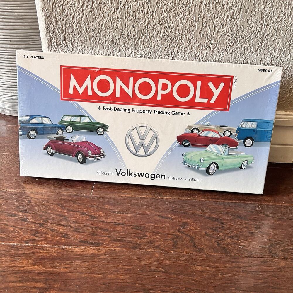 RARE Monopoly Classic Volkswagen VW Collector's Edition Board Game NEW